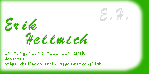 erik hellmich business card